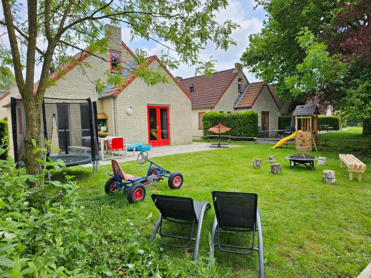 7 Person House With Garden, Firepit, Swimming Lake, Hammock, Child Friendly, In- And Outside Playground, Slide, And Great Coffee Ewijk Exteriör bild
